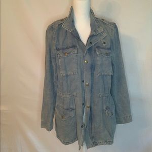 Military Blue Jean Jacket